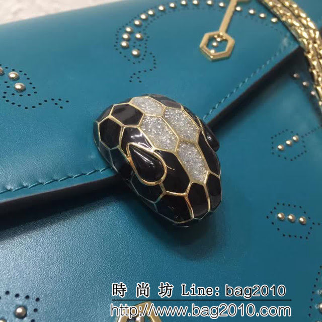 BVLGARI寶格麗 專櫃新品 Serpenti Forever系列 雙層蛇頭包 鏈條單肩斜挎包 B285887 FYD1073